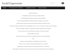 Tablet Screenshot of joyfulexpressions.com